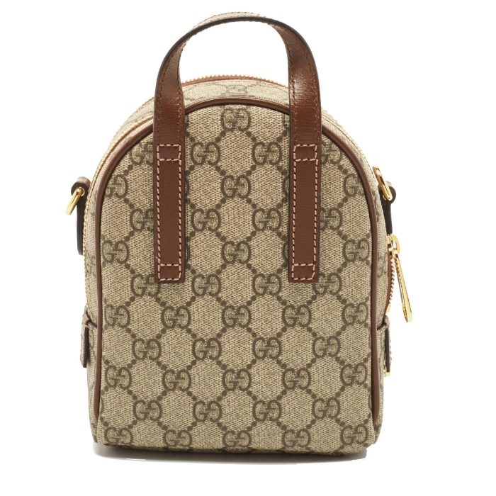 Gucci Beige GG Supreme Canvas Multi-Function Interlocking G Shoulder Bag